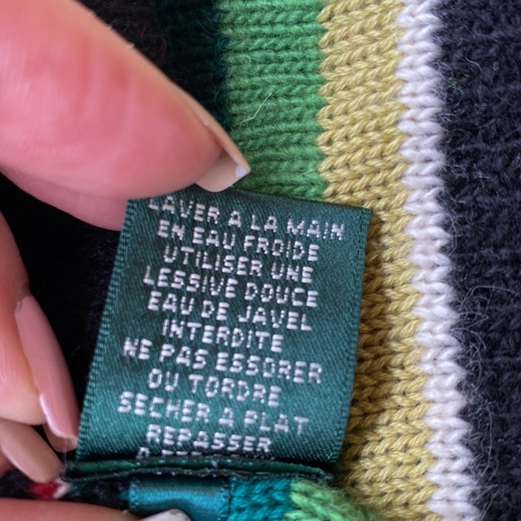 Ralph Lauren Full Zip Pockets Wool CottonStretch Hooded Poncho Never Used - Picture 9 of 15